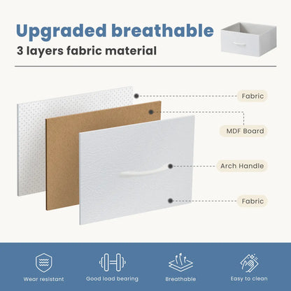 5-Drawer Fabric Dresser – Modern Bedroom Storage Organizer with Spacious Drawers